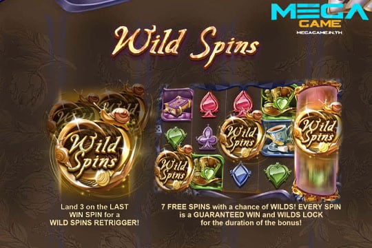 ฟีเจอร์ Wild Spins In the Rabbit Hole